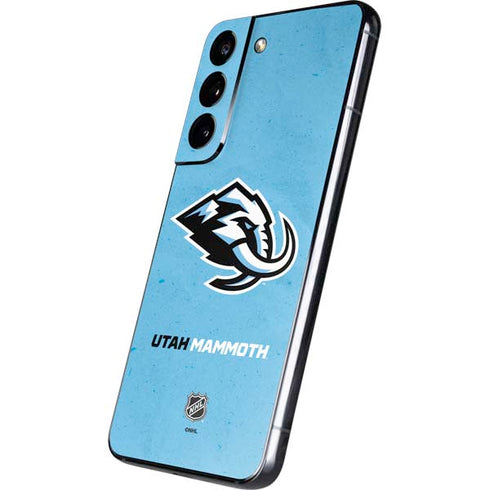 NHL Utah Mammoth Distressed Blue Galaxy S22 Plus Skin